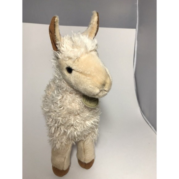 Baby Llama Plush Miyoni by Aurora Stuffed Animal 10” Alpaca Tan - Picture 11 of 12